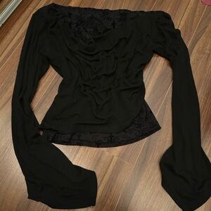 Elegant Black Women's Top